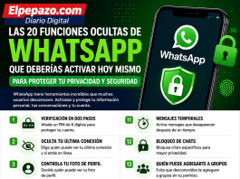 Las 20 funciones ocultas de WhatsApp que deberías activar hoy mismo para proteger tu privacidad y seguridad Las 20 funciones ocultas de WhatsApp que deberías activar hoy mismo para proteger tu privacidad y seguridad