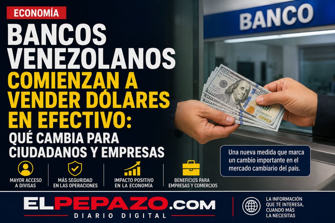Bancos venezolanos comienzan a vender dólares