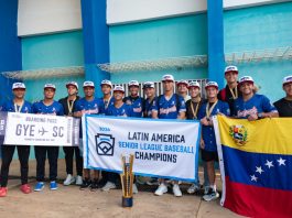 En casa los Campeones Latinoamericanos Senior de béisbol