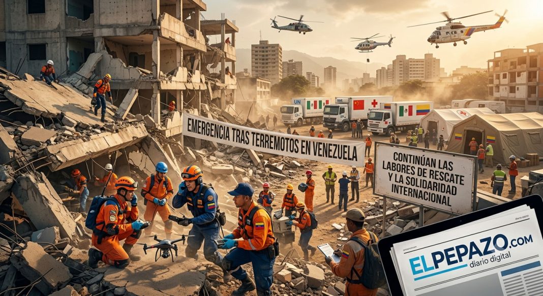 Venezuela enfrenta una emergencia tras los terremotos: continúan las labores de rescate y la solidaridad internacional