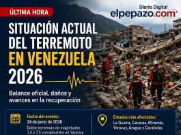 Informe de desastre sísmico en Venezuela