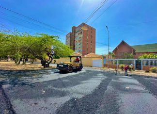 Gobernación del Zulia coloca más de 3.500 toneladas de asfalto en Ciudadela Faría