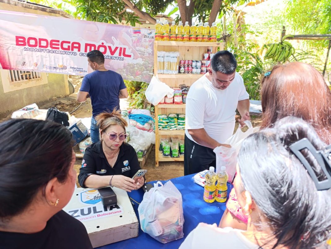 Gobernación atiende a más de 2.000 familias de Maracaibo con jornadas Bodegas Móviles