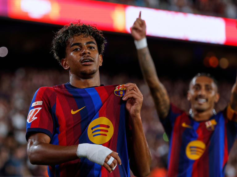 Raphinha y Lamine guiron triunfo del Barcelona