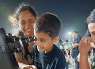 ¡Semillero científico a la carga! Noche de observación en el Parque Ana María Campos: eclipse lunar parcial