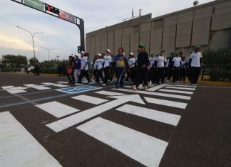 Paso peatonal en Galerías, otro que inaugura Di Martino para beneficiar a 60 mil peatones