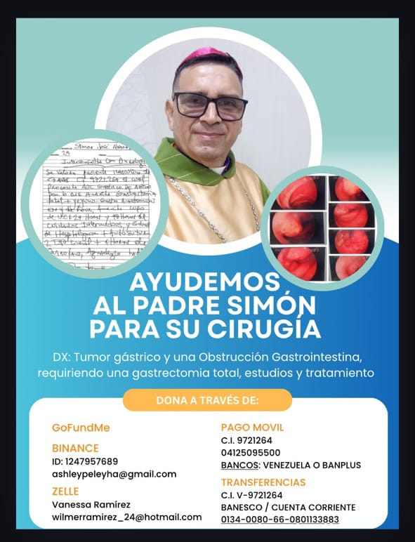 El Padre Simon nos necesita…