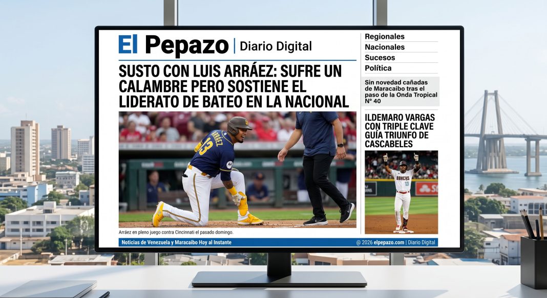Susto con Luis Arráez: Sufre un calambre pero sostiene el liderato de bateo en la Nacional