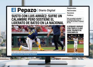 Susto con Luis Arráez: Sufre un calambre pero sostiene el liderato de bateo en la Nacional