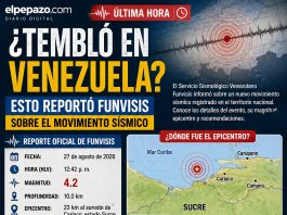Tembló en Venezuela Reporte Funvisis