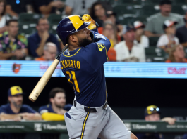 Jackson Chourio con su jonrón 24 lideró triunfo de Cerveceros