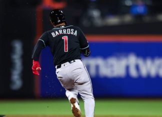 Barrosa conectó su primer hit con el uniforme de Astros