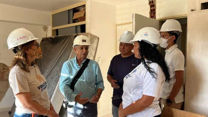 Otros dos edificios afectados por los terremotos recupera Venezuela Renace en el estado Miranda
