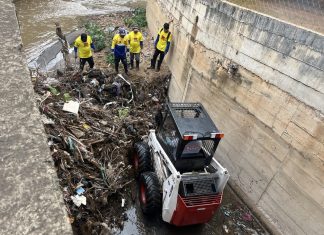 Alcaldía de Maracaibo cumplió labores previas de limpieza en la Cañada Morillo