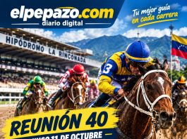 La Rinconada se prepara para la Reunión 40: dos clásicos y un 5y6 que promete emociones Cartel hípico en La Rinconada