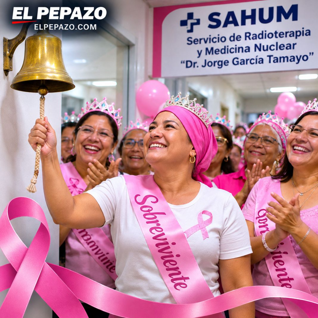 SAHUM cierra el Mes Rosa con el Toque de Campana: 15 pacientes libres de cáncer de mama