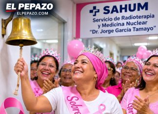 SAHUM cierra el Mes Rosa con el Toque de Campana: 15 pacientes libres de cáncer de mama