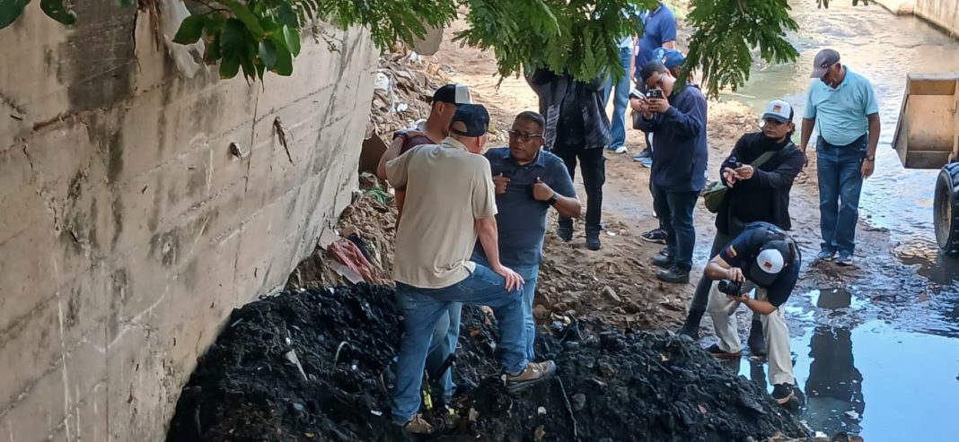 Alcalde Di Martino inspeccionó saneamiento de la cañada Morillo-tramo El Varillal