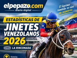 Estadísticas de jinetes venezolanos 2026