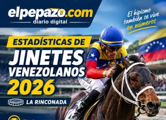 Estadísticas de jinetes 2026: así marcha la tabla de La Rinconada Estadísticas de jinetes venezolanos 2026