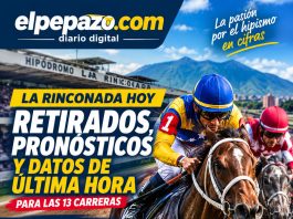La Rinconada hoy: retirados, pronósticos y datos de última hora para las 13 carreras Guía hípica de La Rinconada