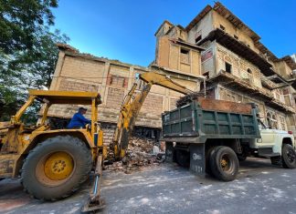 Colapso parcial afectó la estructura del antiguo Hotel Granada: Alcaldía evalúa riesgos