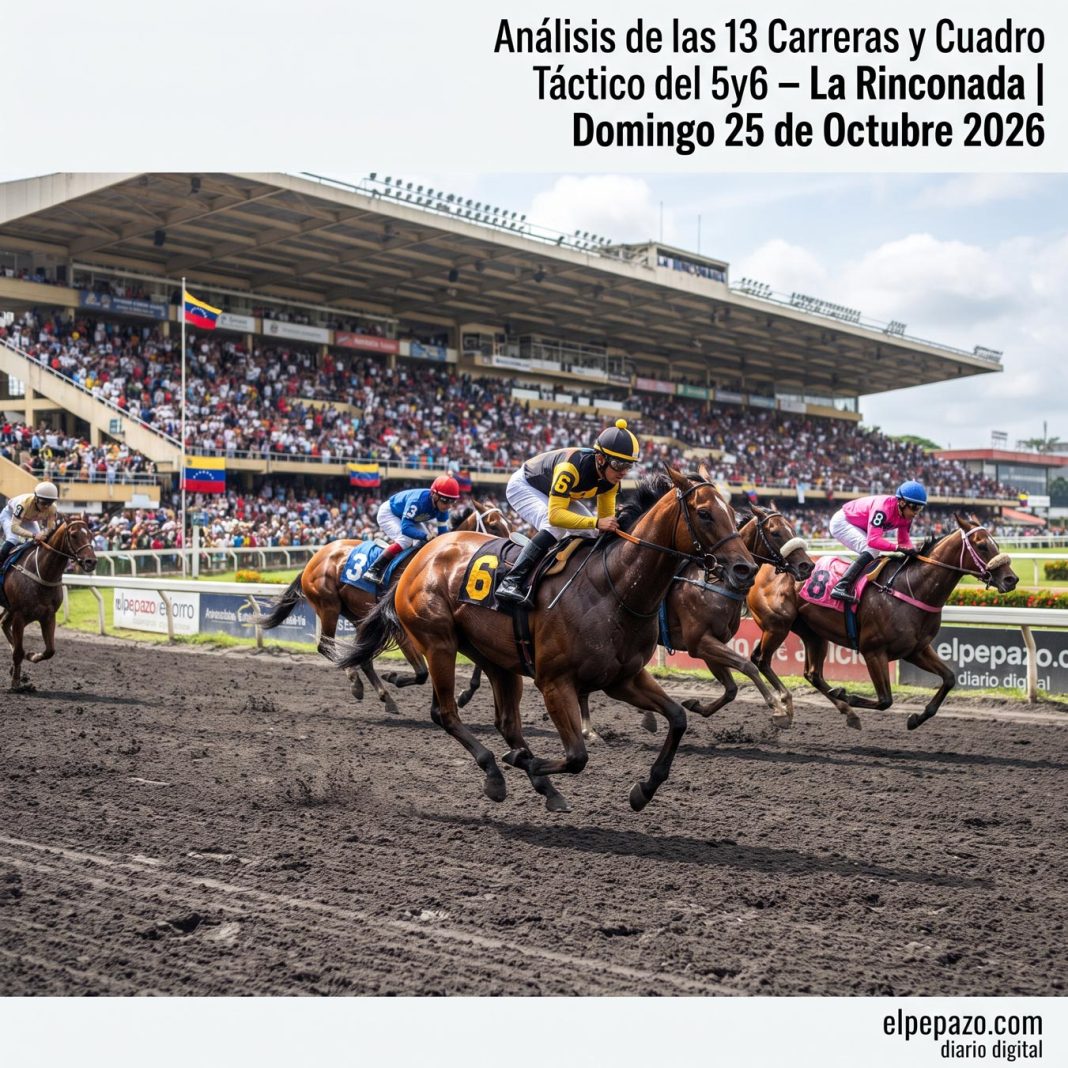Guía Definitiva de EL PEPAZO HÍPICO: Análisis de las 13 Carreras y Cuadro Táctico del 5y6 – La Rinconada | Domingo 25 de Octubre 2026