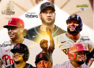 Un infielder, dos receptores,, dos lanzadores y un guardabosques por el Premio Luis Aparicio