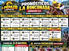 Pronósticos La Rinconada 1 de noviembre 2026 El Pepazo Hipico