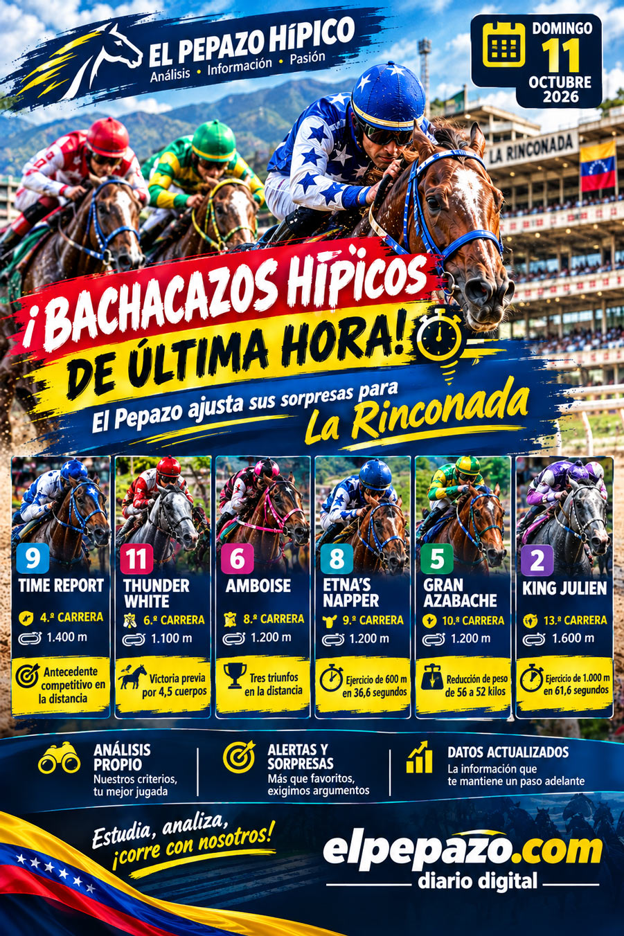 Pronósticos hípicos de La Rinconada